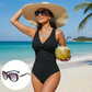 ☀️50% kedvezmény🏖️ Női, derékvonalat kiemelő egyrészes fürdőruha 🩱
