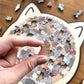 🎁 50% ZNIŻKI 🎅 135-elementowe, drewniane puzzle w kształcie kota w kolorze Morandi
