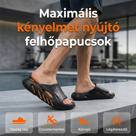 ☁️Csúszásmentes, vastag talpú, felhő alakú papucsok 🏖️
