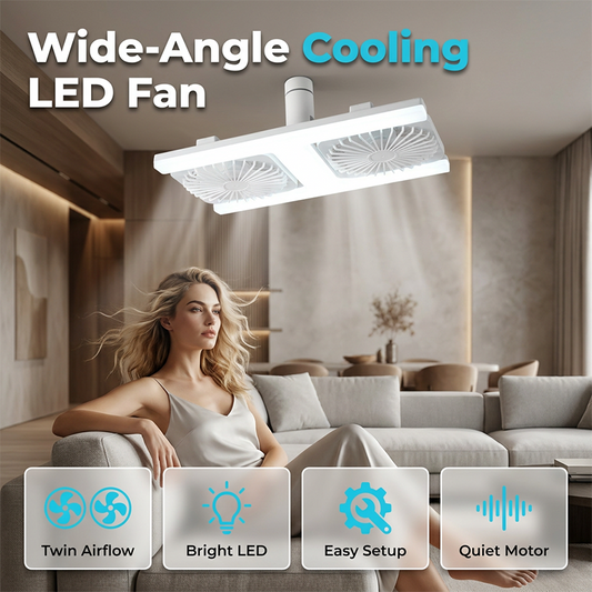 💡 50% kedvezmény🌬️Modern 2 az 1-ben LED mennyezeti ventilátor lámpával | Raktáron