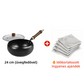 👨‍🍳 50% kedvezmény🍳 Megnövelt vastagságú, bevonat nélküli serpenyő 🍲Ingyenes szállítás