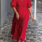 🔥👗【M-3XL】 Sukienka z bąbelkowym rękawem z solidnej bawełny i lnu