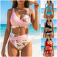 👙Női virágmintás, magas derekú bikini szett  🌊