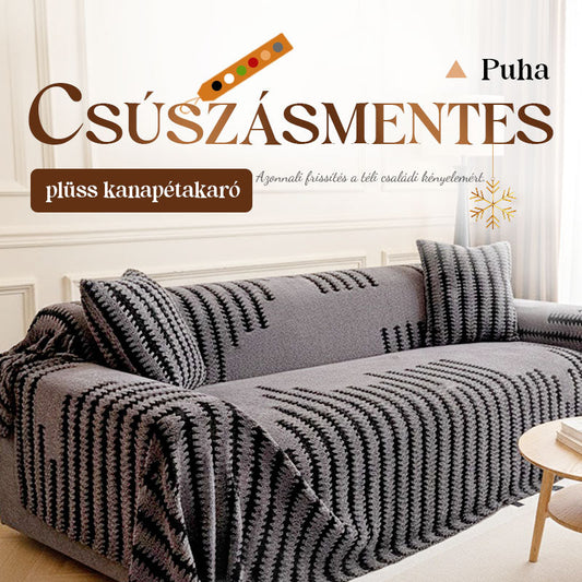 ✨50% kedvezmény🛋️ Puha, csúszásgátló bársony kanapetakaró
