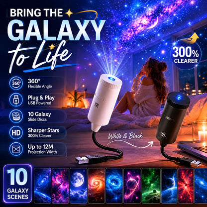 🔥💡USB-s csillag- és holdvetítő lámpa🌌🌙