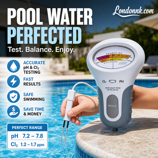 🏊 pH- és Cl₂-klórmérő – A medence pH-értékének és klórtartalmának pontos mérése 💧