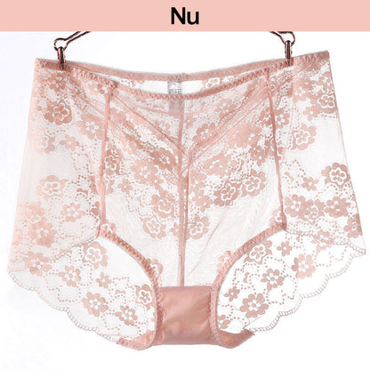 💎Przewiewne Jak Druga Skóra! 😍Damskie Majtki z Koronki Duży Rozmiar - Wysoki Stan, Bezszwowa, Przewiewna