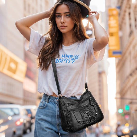 💃Miękka torebka damska ze skóry PU w stylu vintage