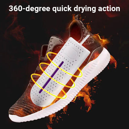 👟Hordozható, 360 fokos, gyorsszárító cipőszárító