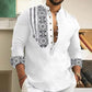 Long-sleeved Stand Collar Casual Shirt for Men