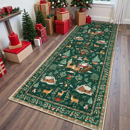 🎄50% kedvezmény🎅Puha, csúszásmentes karácsonyi szőnyeg otthoni dekorációhoz