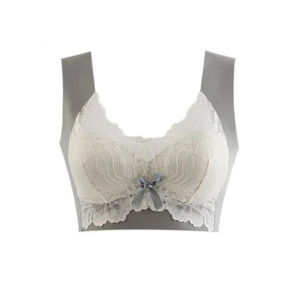 💃Koronkowy, elastyczny, miękki biustonosz bez pierścieni
