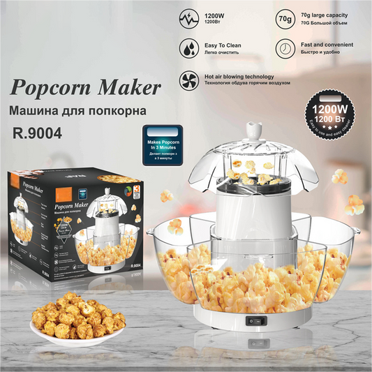 💥Automatyczna maszyna do popcornu na gorące powietrze 1200W