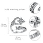 👩‍❤️‍💋‍👨925 sterling ezüst kelta csomós nyitott gyűrű