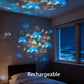 🌌✨ Dinamikusan forgó LED projektor lámpa 🐬🎁