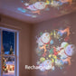 🌌✨ Dinamikusan forgó LED projektor lámpa 🐬🎁