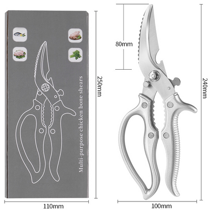 🥩✂️Wytrzymałe, wielofunkcyjne nożyczki kuchenne
