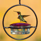 Függő kolibri etető – prémium fémváz, üvegbetéttel 🔩🐦