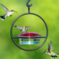 Függő kolibri etető – prémium fémváz, üvegbetéttel 🔩🐦