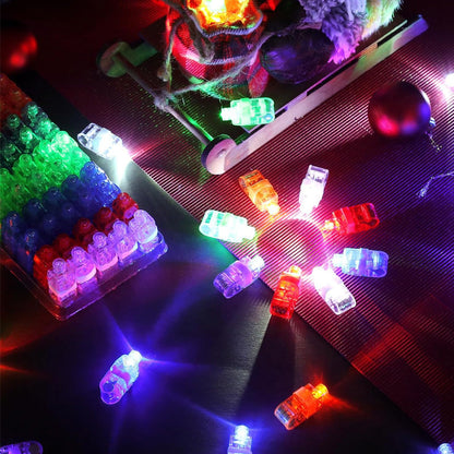 Színes mini LED-es ujjlámpa