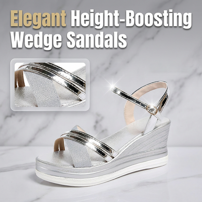 👡🌬️ Női nyitott orrú, bokapántos ékszandálok – Magasságnövelő és kényelmes – Utánvétellel ✨✅