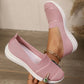 Női légáteresztő hálós slip-on sétacipő