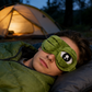 🐸💤 Vicces Puha 3D-s Béka Alvómaszk – Raktáron! ✨