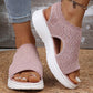 👡 50% kedvezmény✨Női lélegző kötött platform szandál – EU 36-45 – Utánvét