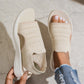 👠Női, lélegző kötött anyagból készült platform szandál ☁️