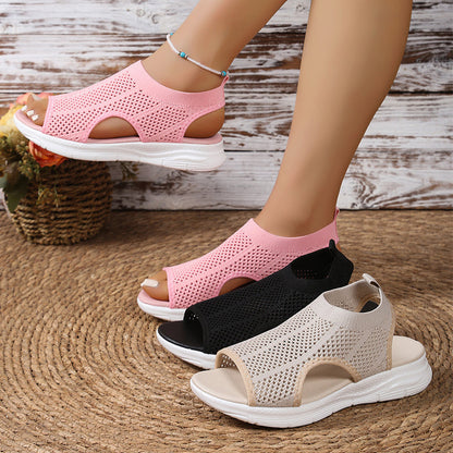 👡 Kötött, vastag talpú szandál | Raktáron