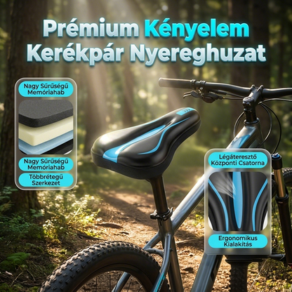 Ergonomikus memóriahabos kerékpár nyereghuzat