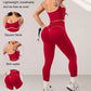 🏋️‍♀️ Női, rendkívül rugalmas jóga szett – Légáteresztő sportmelltartó és hasformáló leggings – Utánvéttel 📦