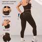 🏋️‍♀️ Női, rendkívül rugalmas jóga szett – Légáteresztő sportmelltartó és hasformáló leggings – Utánvéttel 📦
