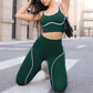 🏋️‍♀️ Női, rendkívül rugalmas jóga szett – Légáteresztő sportmelltartó és hasformáló leggings – Utánvéttel 📦