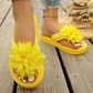 🌸Női flip-flopok virágmintával, könnyű nyári papucs