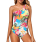 Women's One-Shoulder Ruched One-Piece Swimsuit