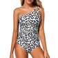 Women's One-Shoulder Ruched One-Piece Swimsuit