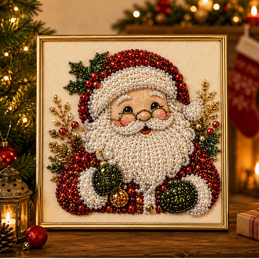 🎄50% kedvezmény🎅 Gyöngyökkel és strasszokkal díszített karácsonyi festőkészlet ✨