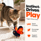 🦋 50% kedvezmény🐱 Mozgásérzékelős Lebegő Macskajáték – Interaktív Rovaros Játékszer