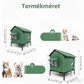😻 50% kedvezmény🐾Vízálló kültéri macskaház – megemelt, összecsukható és hajtogatható