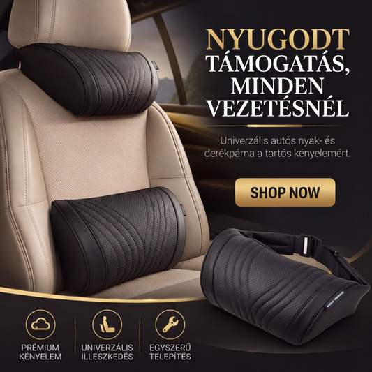 🚘  50% kedvezmény☁️Kényelmes autóülés-fejtámla és deréktámasz