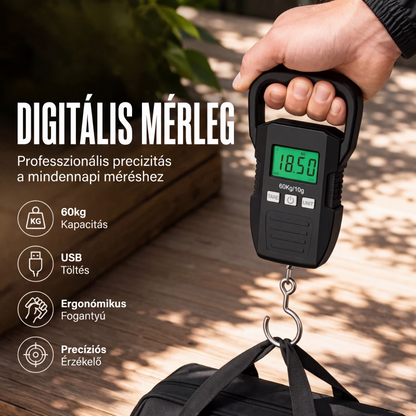 ⚡ Digitális Kézi Poggyászmérleg