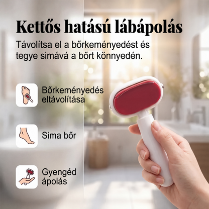 💆1+1 INGYEN🦶Kétoldalas lábkaparó, bőrkeményedések eltávolítására