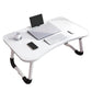 Klappbarer Laptop-Bettisch mit Becherhalter