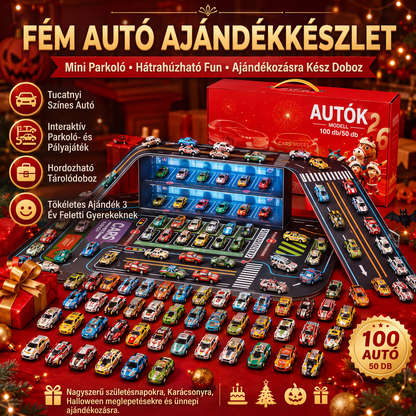 🚗 50% kedvezmény🏁Összecsukható játékautó-garázs játszókészlet