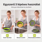 🍲 3 rétegű összehajtható szűrő – Leeresztő talppal, helytakarékos