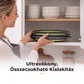 🍲 3 rétegű összehajtható szűrő – Leeresztő talppal, helytakarékos