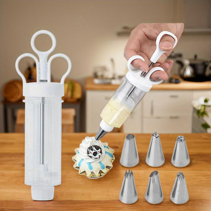 🧁1+1 INGYEN✨ Teljes rozsdamentes acélból készült tortadíszítő készlet