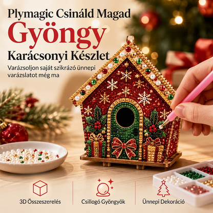 👨‍👩‍👧‍👦50% kedvezmény🎄 3D gyöngyös karácsonyi díszkészlet✨