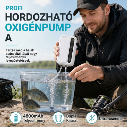 🐟50% kedvezmény💨Újratölthető hordozható oxigénszivattyú